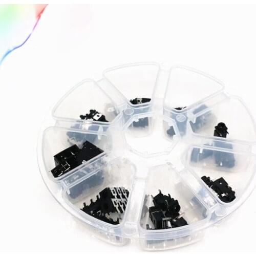 40 pcs Free shopping Headphone socket 8 kinds of headphone socket in total 40 headphone jack audio accessories earphone switch