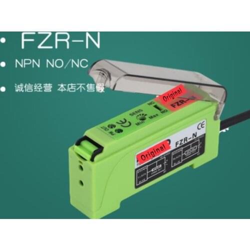 FZR-N New & Original Optical Fiber Amplifier Sensors Output NPN NO NC One Year Warranty