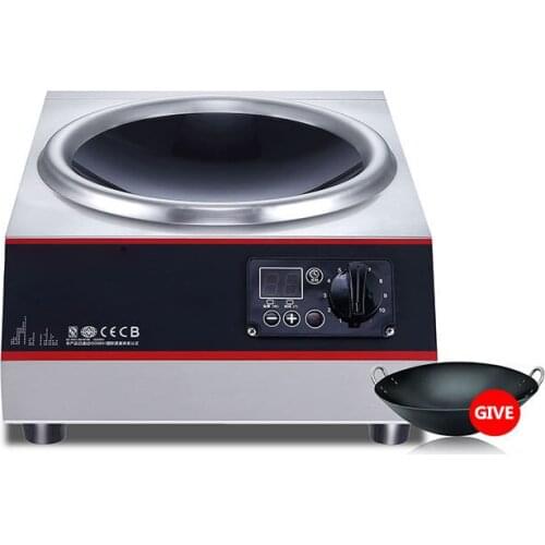 Commercial Induction Cooker 5000w Concave Stir Frying High Power Electric Frying Stove Commercial Hotel Kitchen Equipment