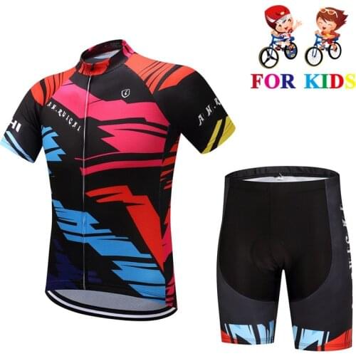Cycling jersey set 2021 Childrens Bicycle Wear Suit Kids cycling clothing Breathable Quick Dry Ropa Cilismo cycling jersey set