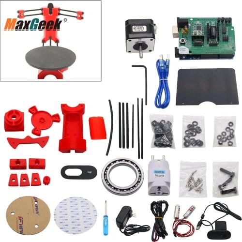 Maxgeek Open Source 3D DIY Laser Scanner Laser Scanning Plate Kit w/Adapter Object For Ciclop Printer