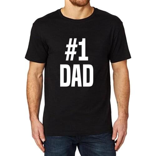 Lyprerazy Mens Number 1 Dad Funny Printed T-Shirt