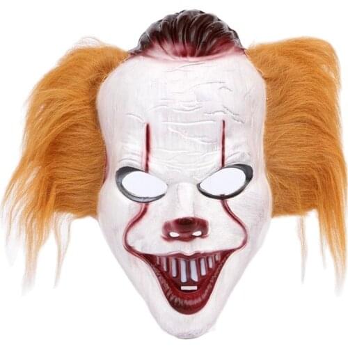 Joker Pennywise Masks Stephen King It Chapter Two 2 Horror Cosplay Masks Halloween Scary Clown Masque Joker Pennywise Masks