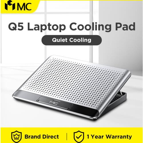 MC Q5 Portable Laptop Cooling Pad Aluminum Alloy Suitable for 12-18 Inch Gaming Laptop Wind Speed Adjustable Laptop Stand
