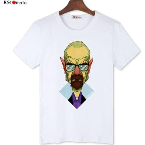 BGtomato Breaking Bad T Shirt Men Fashion Heisenberg Camisetas Hombre Men T-shirt Short Sleeve Swag Round Collar Tshirt