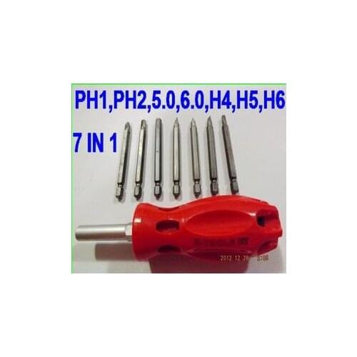 Hand tool practical 7 in 1 multi magnetic screwdriver kit/bits set NO.20640-B