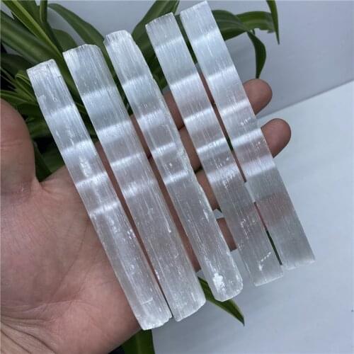 Natural Selenite Quartz Crystal Sticks Energy Stone Healing Minerals Specimen Home decoration