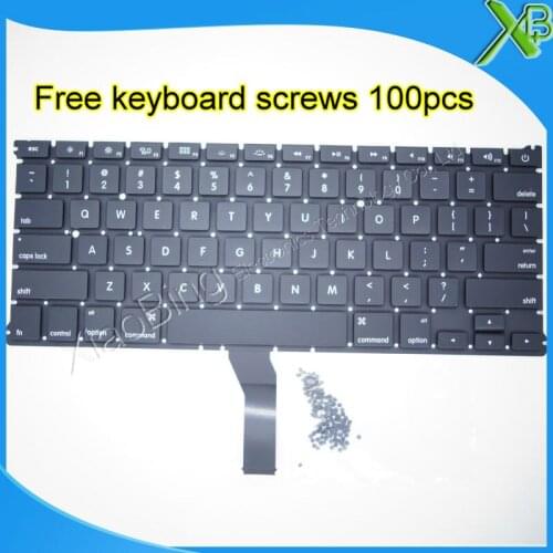 Brand New For MacBook Air 13.3" A1369 A1466 US keyboard+100pcs keyboard screws 2010-2015 Years