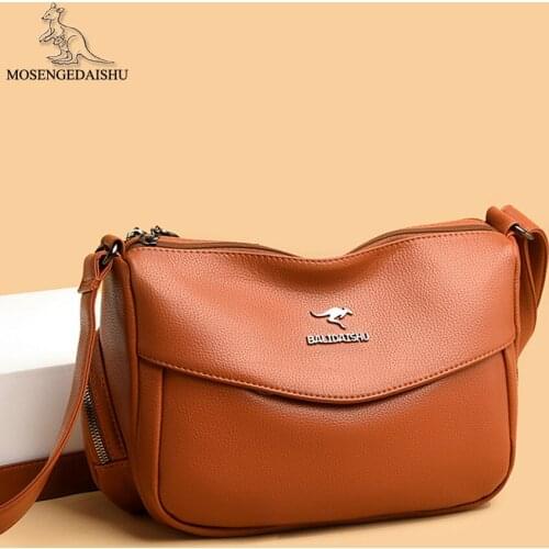 2021 Solid Color Designer Ladies Shoulder Bag Fashion Letter Design Girl Messenger Bags Quality PU Leather Womens Travel Bag