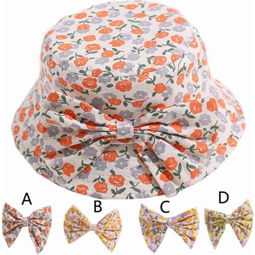 Winter Fall Floral Bow 19.3'' Hats Girl Plush Velvet Fisherman Bob Panama Newborn Baby Children Kids 0-2 Years Outdoor Fashion