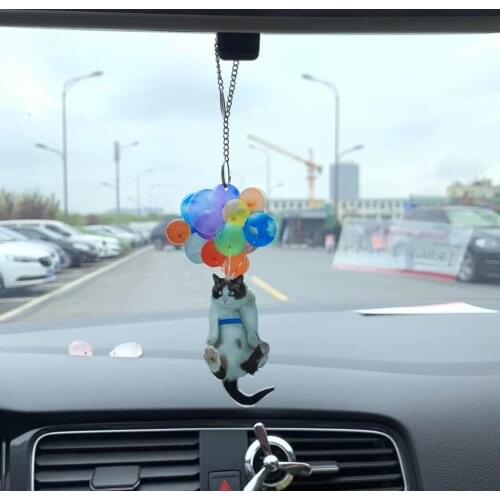 Rear View Mirror Pendant Acrylic Cellphone Hanging Ornament for Women Man