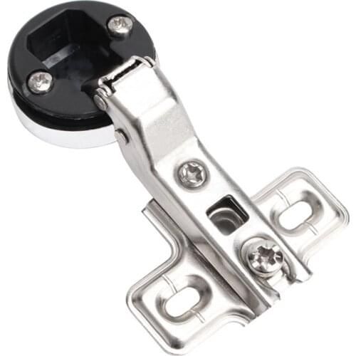 Fitting Practical 26mm Cup Screws Furniture Cupboard Home Wine Cabinet Glass Door Hinge Durable Full Overlay Cold Rolled Steel