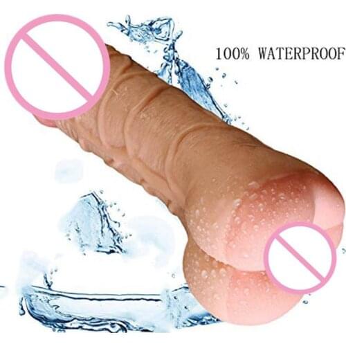 Extend Penis Silicone Realistic Dildo Penis Extender Sleeve Real Pussy Vagina Gay Sex Toy For Couples Masturbator