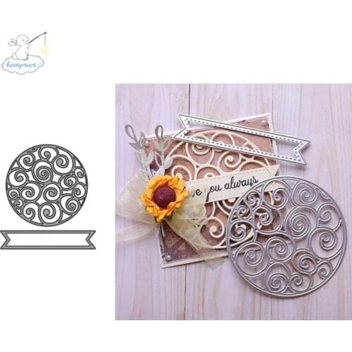 2020 New Arrival Flower Circle Stencil Metal Cutting Dies For Scrapbooking Practice Hands-on DIY Album Card Handmade Tools