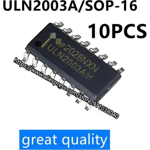 ULN2003A SOP-16 SMD brand new driver chip IC chip integrated interface chip (10PCS)/LOT