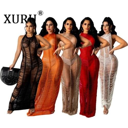 XURU Solid Summer Dresses