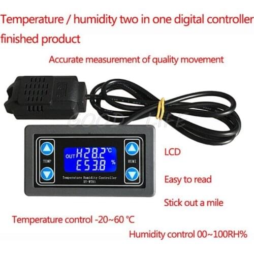 XY-WTH1 Digital Humidity Temperature Controller Thermostat Hygrometer Regulator