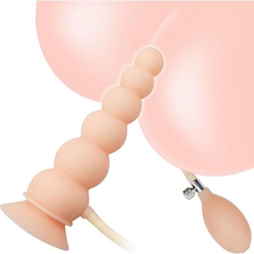 Air-filled Anal Dilator Dildo Silicone Inflatable Butt Plug For Woman Men Gay Vaginal Stimulation Prostate Massage Anal Sex Toys