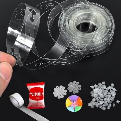 5 Meters Balloon Clip Chain Tie Tool Balloon Accessories Diy Latex Balloons Modeling Plastic Birthday Wedding Party Decor Bal
