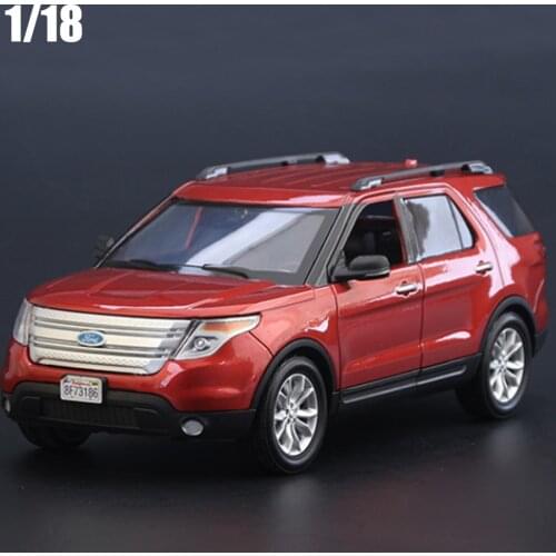 1:18 2015 Ford Explorer XLT SUV Alloy Diecast Model Toy Car Miniature Boy Gifts Original Box Collection Free Shipping