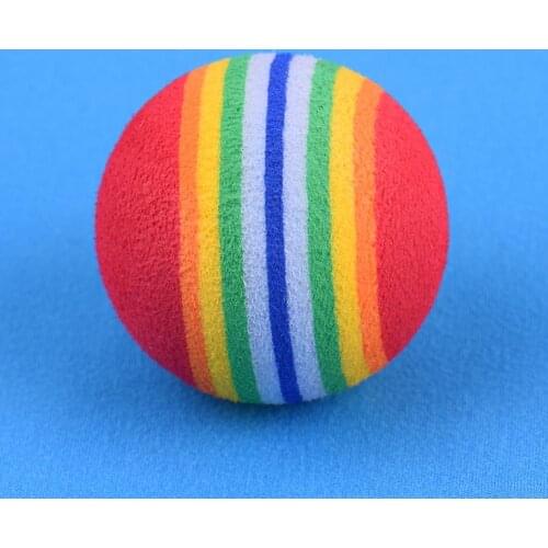 10pcs Pet Cat Toy Cat Kitten Colorful Ball Toys Pet Kitten Scratch Toy Soft Foam Rainbow Play Balls Interactive Toys
