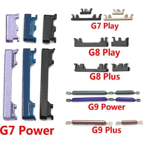 10Pcs/Lot, Side Power Key +Volume Button For Moto G9 Power G8 Plus G7 Play / G8 PowerLite Replacement Parts