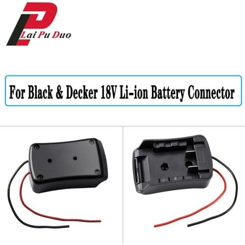 18V Li-ion Battery DIY Tool Converter For Black and Decker Adapter With Cable