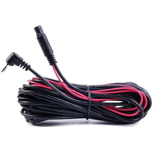 1pcsvehicle Rear View Camera6/10m 5pin 2.5mm Jack Extension Camera Video Cable Dvr Male Black View Camera Rear For Car Rca D2P0