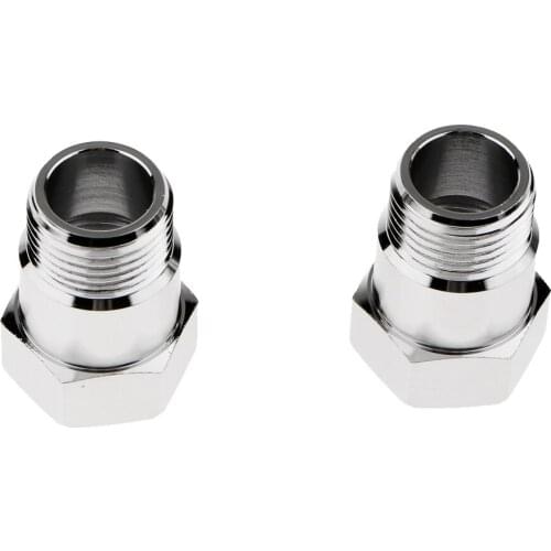 2 Pieces Hexagon M18*1.5mm O2 Oxygen Sensor Bung Extension Spacer Adapter
