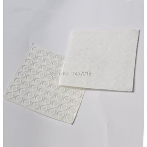 810 PCS 10mm x 2mm clear anti slip silicone rubber plastic bumper damper shock absorber 3M self-adhesive silicone feet pads