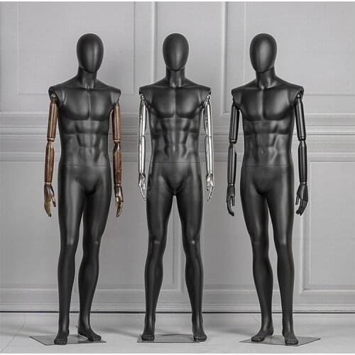 Activity Hand Model Male Black Full Body Mannequin High Dummy Imitation Model Rack