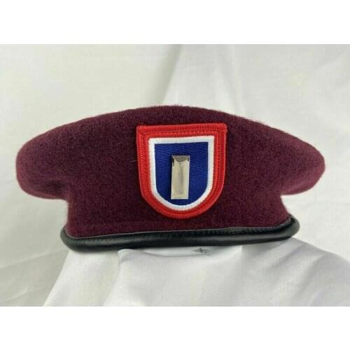 Us Army 82nd Airborne Division Wool Red Beret First Lieutenant Officer Rank Hat armyshop2008
