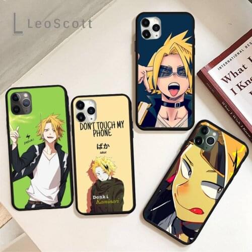 Denki Kaminari My Boku No Hero Academia Phone Case for iPhone 11 12 mini pro XS MAX 8 7 6 6S Plus X 5S SE 2020 XR