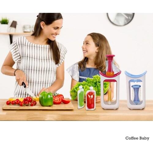 Childrens Puree Squeezer Household Kitchen Convenient Gadgets Juice Complementary Food Filling Bag Reusable Food Storage Bag