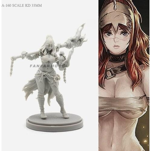 H33mm KD Resin Figure Kits Battlefield Goddess Model Self-assembled A-160