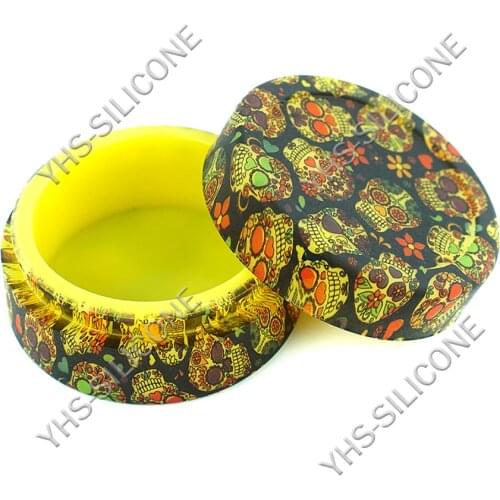 5ps 22ml silicone Printing wax container silicone jar for oil wax dab cigarette