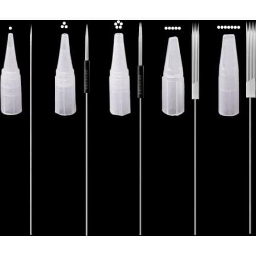 100pcs 1R 3R 5R 3F 5F 7F needle tips For Permanent Makeup Good Quality Traditional Tattoo Needle caps