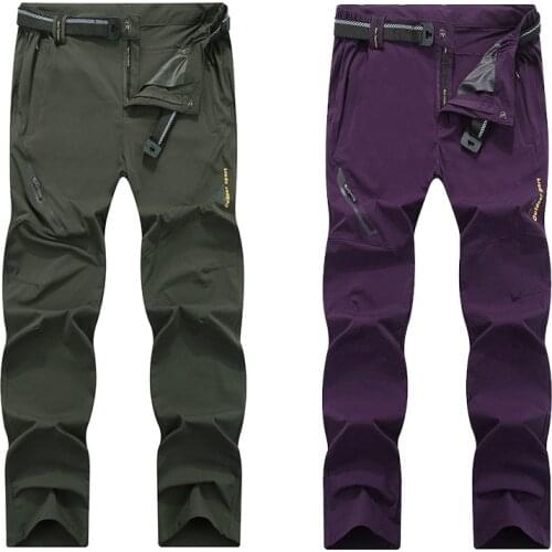 Men Women Hiking Pants Cycling Fishing Camping Running Trousers Waterproof Outdoor Sports Breathable Elasticity Quick Dry Pants