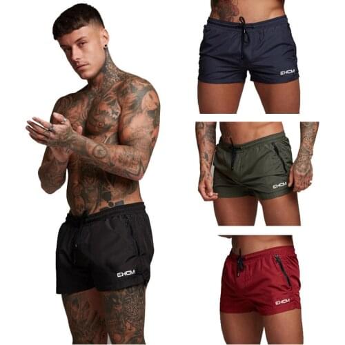 2021 Men Shorts Casual Spotrs Joggers Sweatpants Casual Fast Drying Black Summer Mesh Short Pants