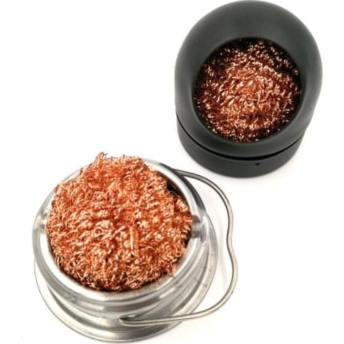 Welding Tip Cleaning Copper Wire Ball for Removing Solder Iron Oxide No Water Soldering Tools