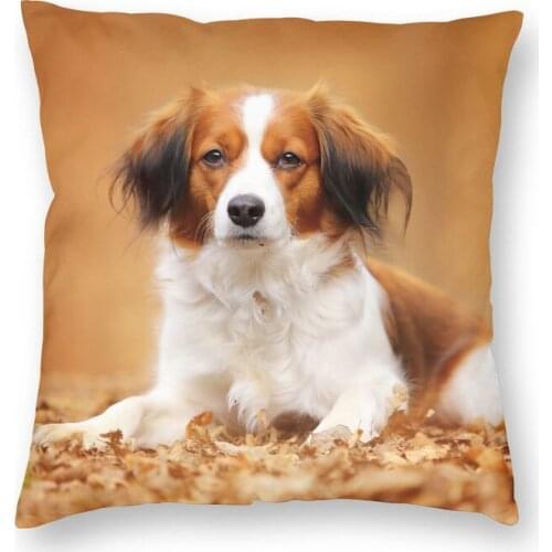 Cavalier King Charles Spaniel Pet Puppy Square Pillow Cover Decoration Dog Cushions Throw Pillow for Car Double-sided Printing