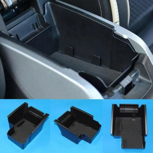 Armrest Storage Box Space-saving Matched ABS Auto Secondary Storage Tray for Ford Escape 2013 - 2016
