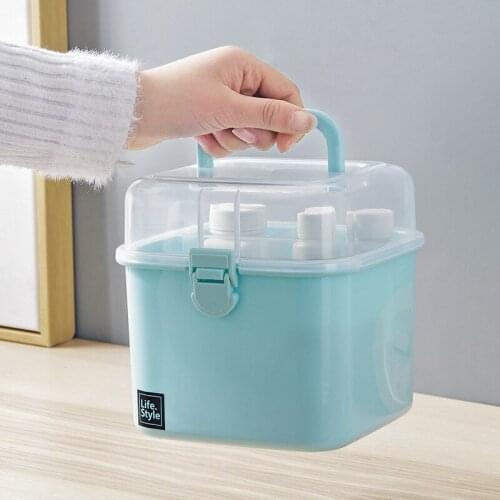 Portable Household First Aid Kit Outdoor Camping Medical Box Medicine Cosmetics Storage Box Travel Camp Drug Storage Organizer