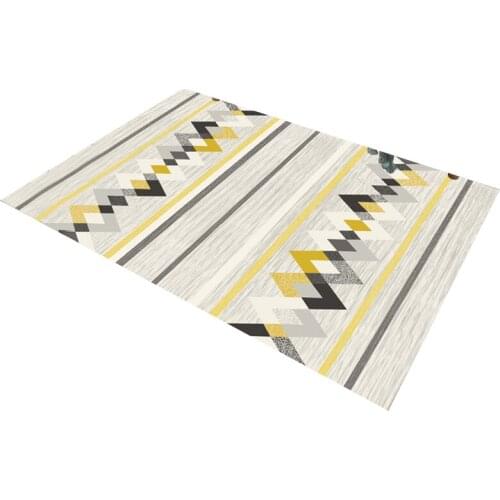 Modern Minimalist Style Geometric Abstract Carpet Coffee Table Mat Bedroom Bedside Childrens Room Rug for Living Room