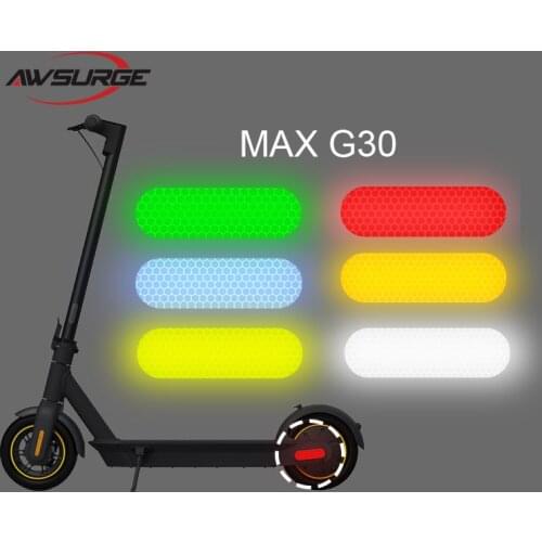 Electric scooter night safety reflective stickers for m365 1s Pro 2 naenboMax G30 line protection cover decorative cover riding