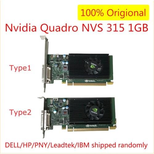 Graphics cards Video Card For Nvidia Quadro NVS 315 1GB VGA Dual Monitor for Graphic Design Drawing 3D Modeling Rendering