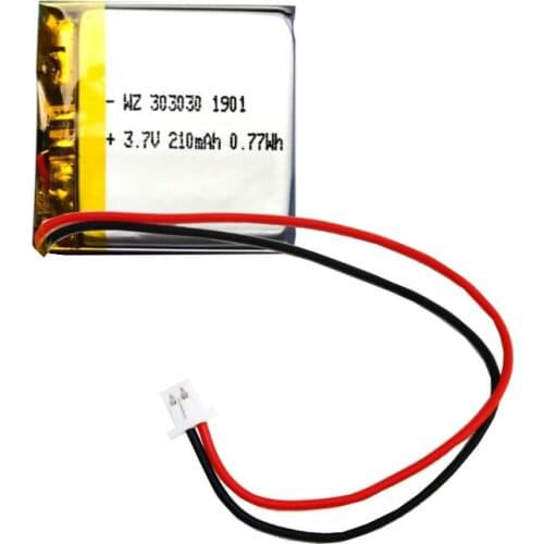 WZ polymer lithium battery 303030 (210mAh) 3.7V smart bracelet medical device blood pressure meter camera