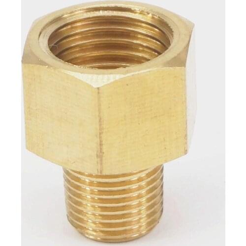 1/8" NPT Male x 1/4" BSPP Female Brass Pipe Fitting Connector Adapter For Pressure Gauge Air Gas Fuel Water Pressure 229 PSI