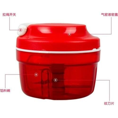 1Piece Red High Quality New High Speedy Design Vegetable Fruit Twist Shredder Manual Meat Grinder Chopper Garlic Cutter
