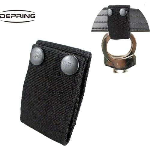 2 Inch Duty Belt Universal Multifunctional Quick Release Handcuff Lanyard Strap Holder Holster Dual Safety Snap Closure